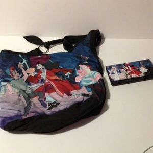 Peter Pan & Capitan Hook Hobo Bag & matching wallet